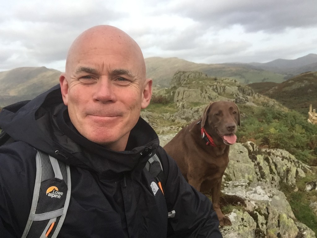 Author Richard McMunn and his dog Ben. 